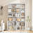 Kirklyn 73" H Standard Storage Bookcase with Doors and 8 Open Shelves, Modern Wood Organizer-101055692
