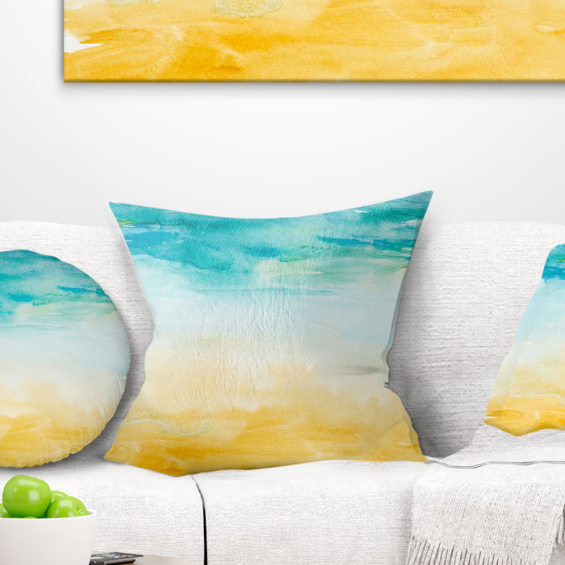 Coussin Landscape Soil and Sky Strokes, 18 po x 18 po, Coussin décoratif