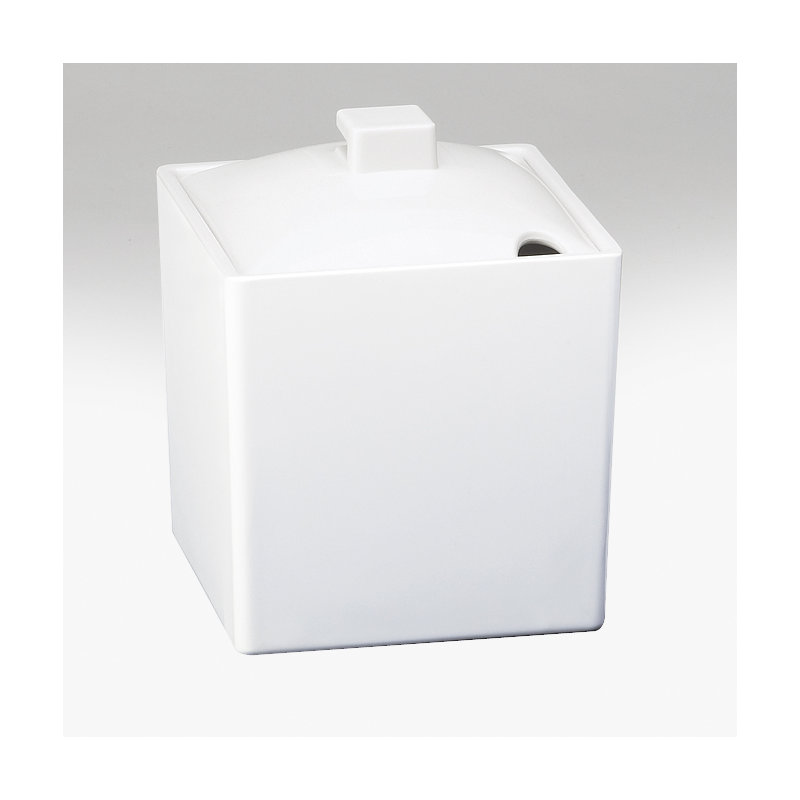 Pot en mélamine blanc 4 po Eco Modern