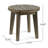 Rustic 16" Side Table In Gray Wood For Outdoor Relaxing Gray Living-660344551