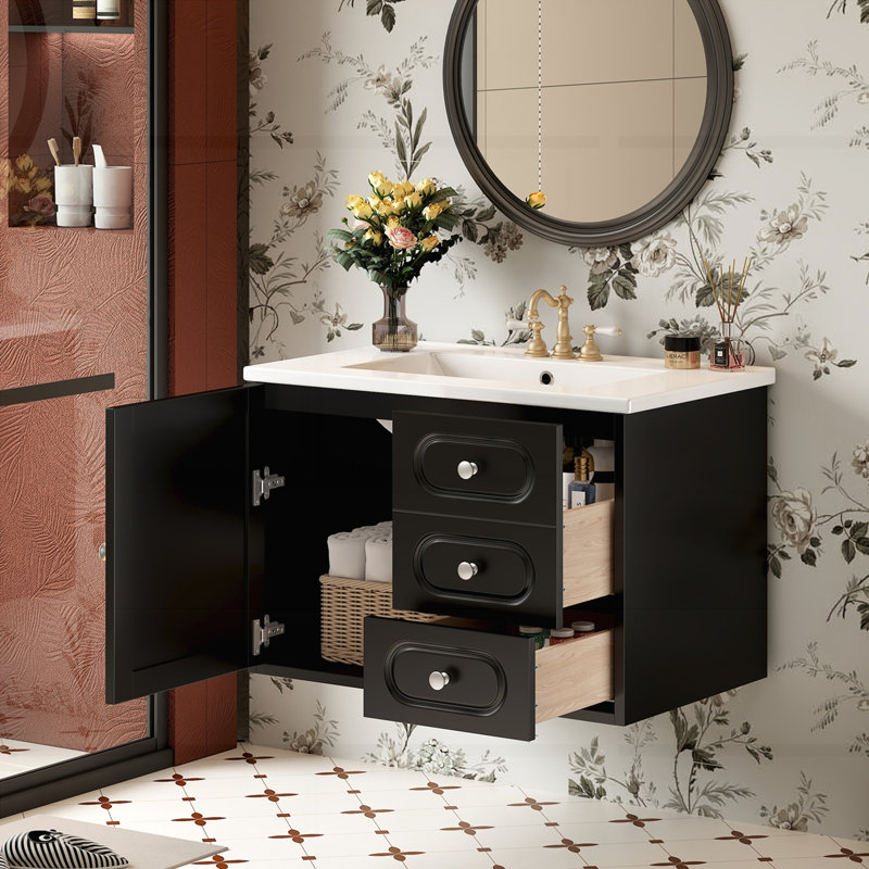 Meuble-lavabo 30 po avec lavabo en céramique