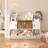 3-Tier Kids Bookcase Toys Storage Cubby Toy Storage Organizer with Doors-859799894