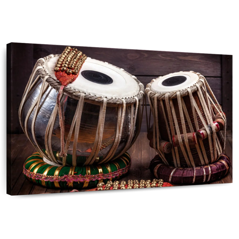 Abarca Tabla Drums And Bells, 32" H x 48" W