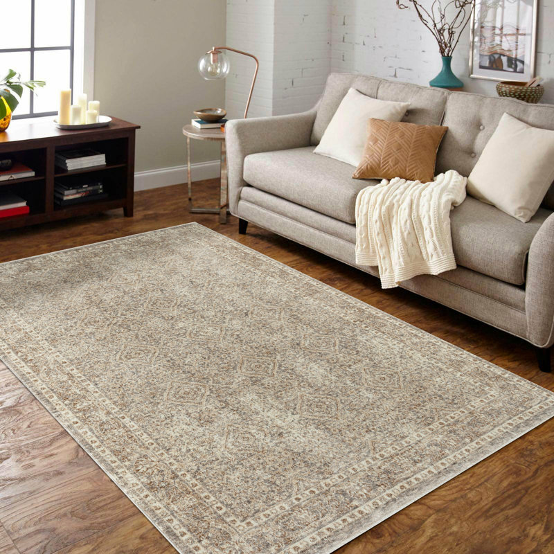 Krever Vintage Inspired Indoor Area Rug, Rectangle 5'3'' x 7'6''