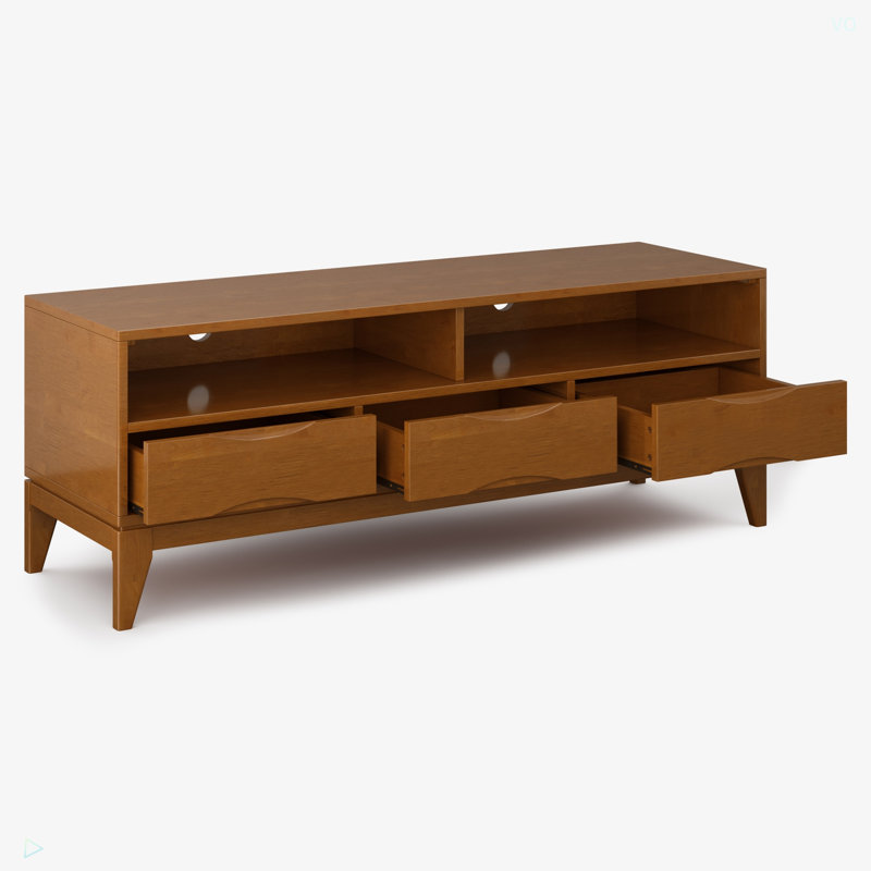 Harper - TV Media Stand - Walnut, Light Brown