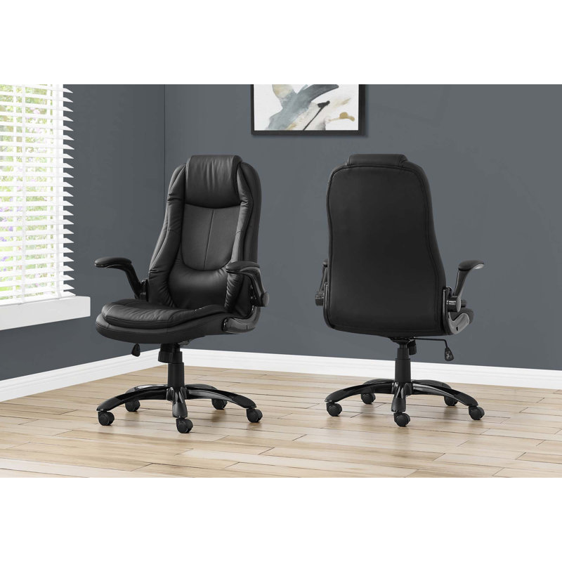 Chaise de bureau, hauteur réglable, pivotante, ergonomique, accoudoirs