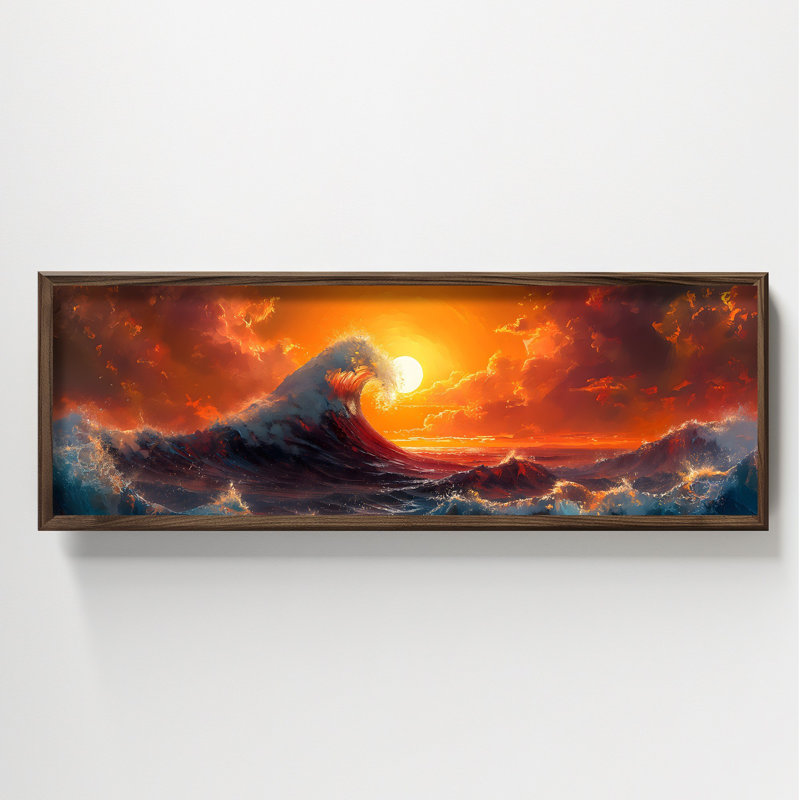 Elegant Decorative Framed MDF Painting, 47.2 x 15.7 x 0.1 inches | 100% MDF with 3 mm Thickness, 100% Spruce Frame | UV Printed Artwork, Perfect for Living Room, Bedroom, or Office Decor, Stylish and Durable