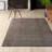 Azarian Geometric Wool Area Rug for Living Room Bedroom Dining Room Kitchen, Black/Ivory-1865640099