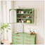 Armoire murale avec portes en verre 27,56 po avec rangement à trois niveaux-106349533-106349530