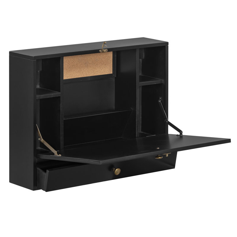 Camus Floating Desk, Black
