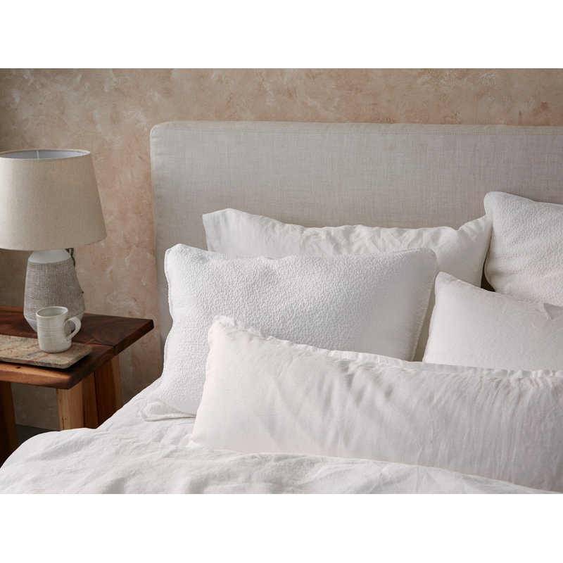 Linen Pillow Cover, Alpine White, Rectangle 14"H x 36"W