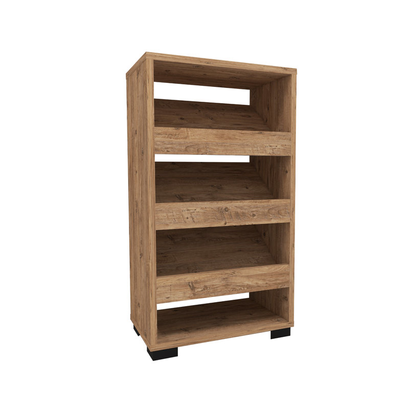 Shoe Rack 12 Pair Leslie, Dark Beige