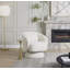Fauteuil d'appoint pivotant rembourré avec coussin Zara-1015672445