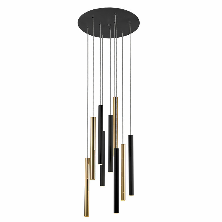 Kuhlmann 9-Light Cluster Cylinder LED Pendant