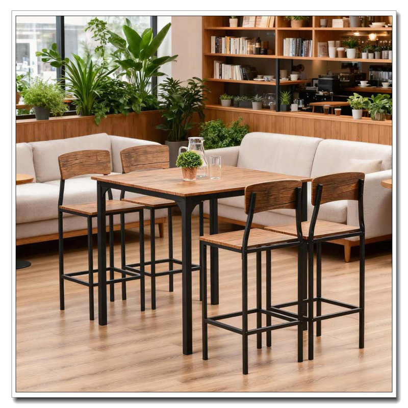 Ensemble de table de bar 5 pièces
