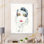 Portrait rétro d'une femme avec des lèvres rouges II - œuvre d'art sur toile glamour