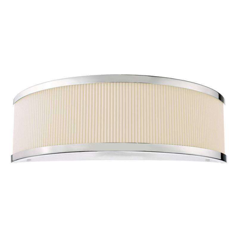 Wall Light, Polished Chrome, Ivory