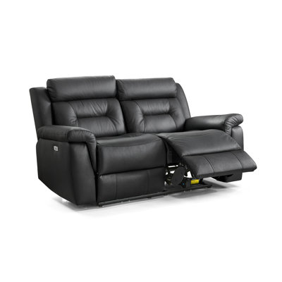 Milan 2 Seater Electric Recliner Black