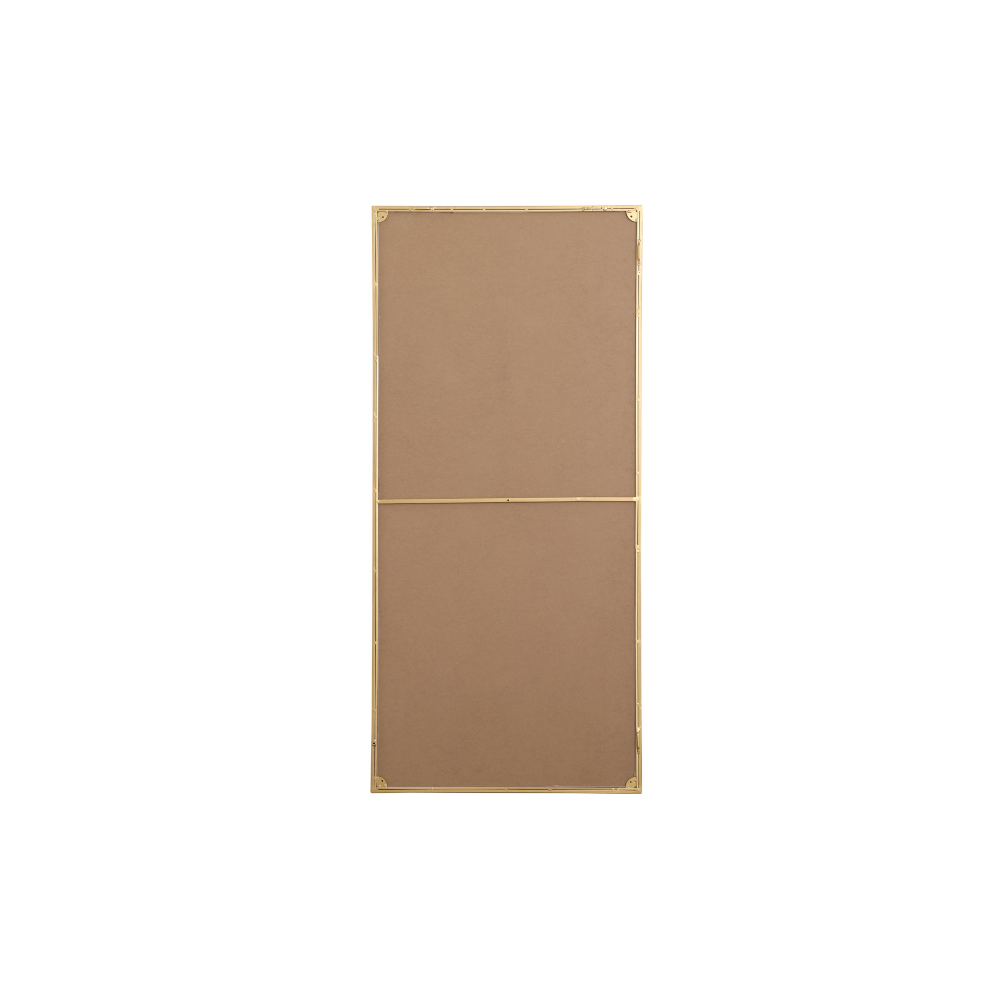 Sabine Metal Rectangle Wall Mirror, Brass, 60" x 30"