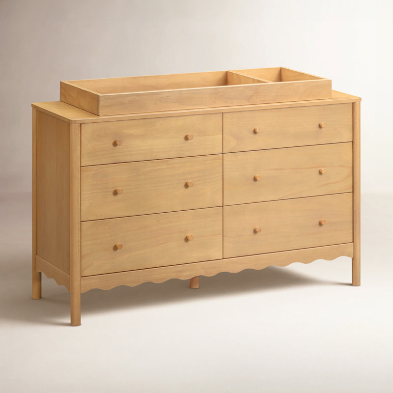Swell 6-Drawer Assembled Dresser, Tan