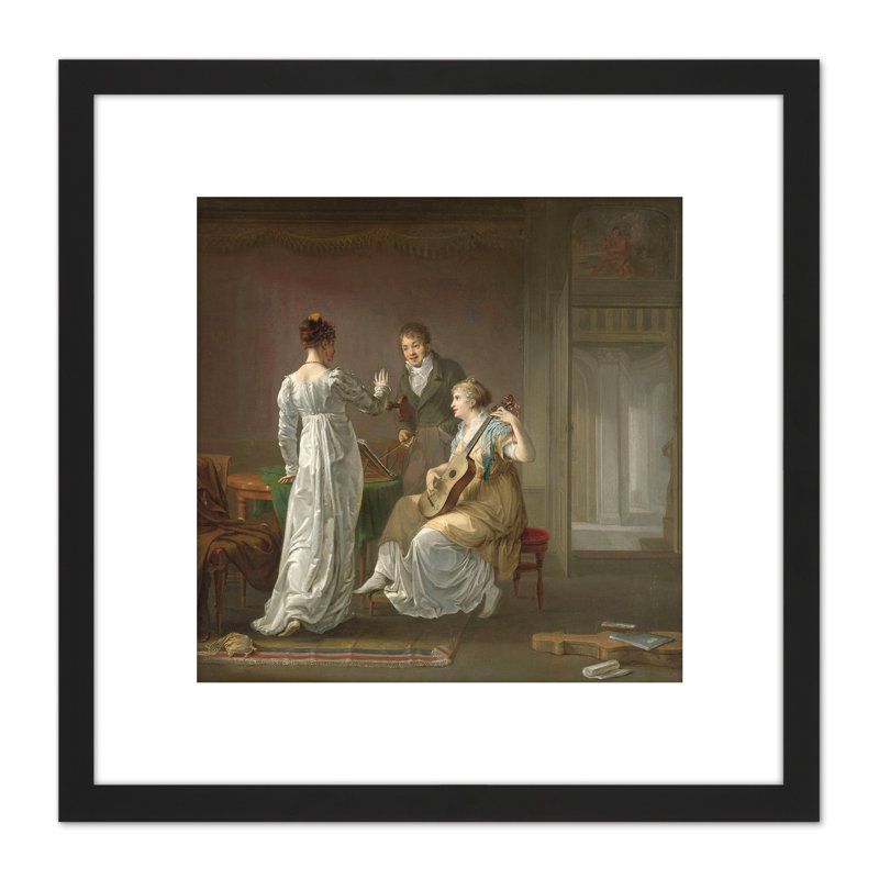 Moritz The Music Lesson Painting by Louis Moritz - Single Picture Frame Painting