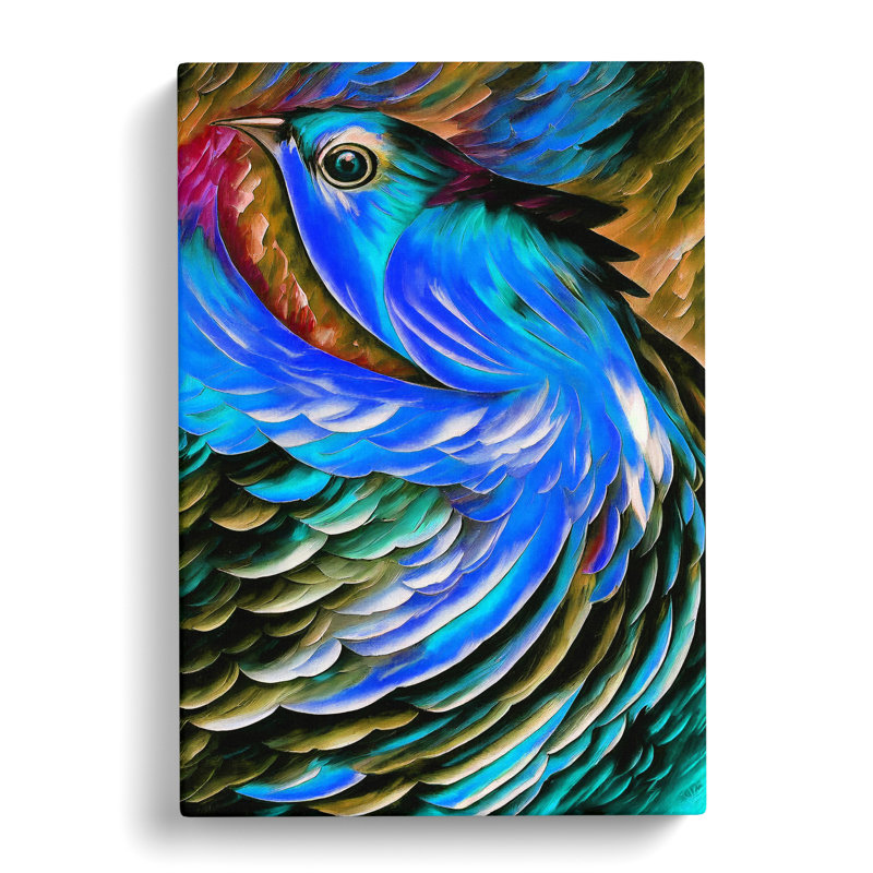 Portrait Of A Bird No.1 - Wrapped Canvas Print, 50cm H x 35cm W x 3cm D