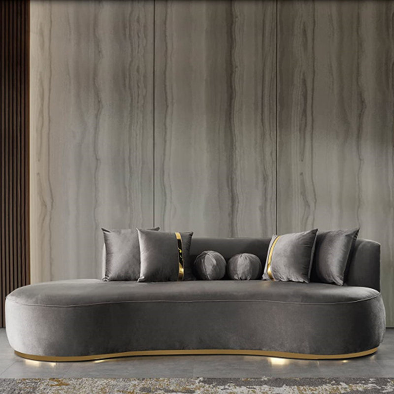 Chaise longue décontractée en flanelle Creative, Retour à droite