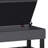 Cosmopolitan 44"W Linen Look Transitional Storage Ottoman Bench with Tufted Lift-Top and Open Shelf-1608066695