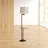 Aahaan 64'' Dark Bronze Tray Table Floor Lamp