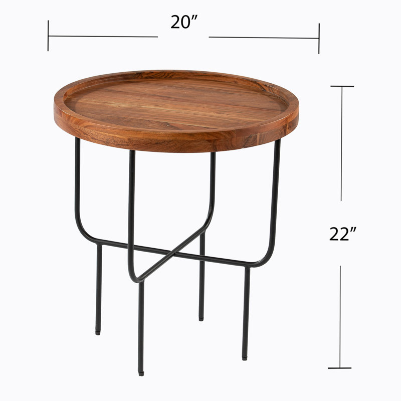 Table de bout en fer Baisha