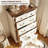 Helmick Farmhouse 6 Drawers Dresser Wood Rustic Dresser Chest of Drawers with 2 Size Drawers for Bedroom, Living Room-95008857
