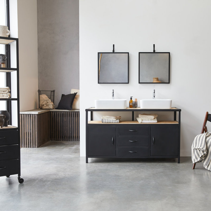 140 mm Freestanding Standard Double Bathroom Vanity Base