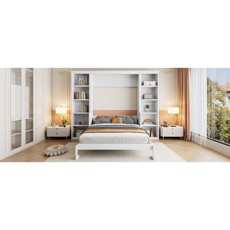 Murphy Bed With Desk And Bookshelf