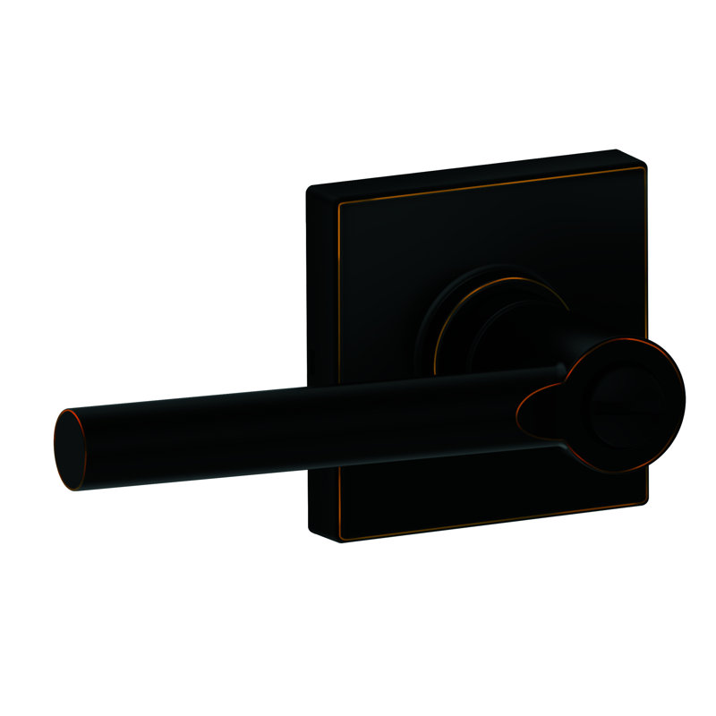 Levier J Series Broadway avec garniture Collins, Bronze vieilli, Privacy