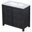 Organisateur de meuble-lavabo 36 po avec lavabo, ensemble d'armoire combiné, armoire de rangement pour salle de bain