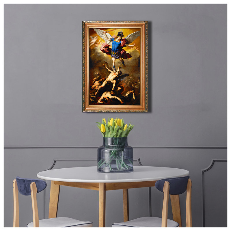 La chute des anges par Luca Giordano, format encadré: 28,5 po x 20,5 po, format image: 24 x 16 po