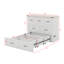 Grand lit escamotable avec station de charge et grand tiroir de rangement-355966716