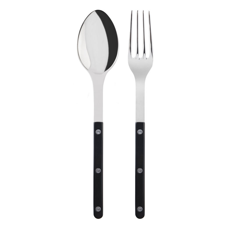 Bistrot Solid 2 - Piece Flatware Set, Black