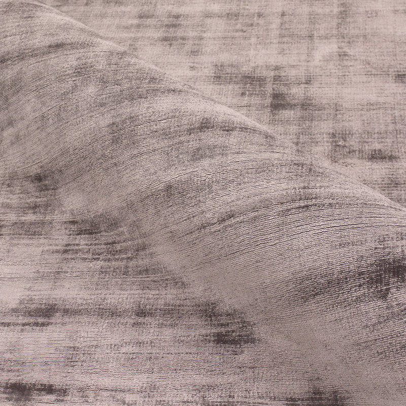 Silk Area Rug in Taupe, Rectangle 6' x 9'