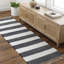 Tapis rayé en coton tissé à plat à la main Anayah-1442046810