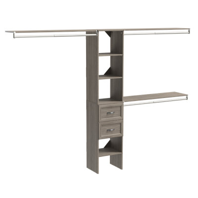 SuiteSymphony 64.97" W - 112.97" W Closet System with Drawers