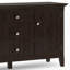Bedford 54"W Solid Wood Transitional 3-Door Sideboard Buffet with Drawers and Adjustable Shelves