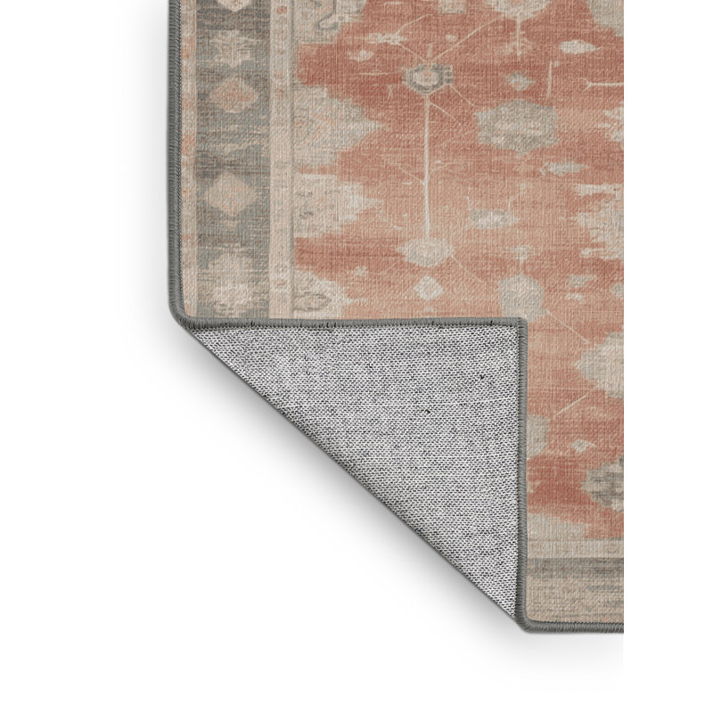 Tapis brun lavable à la machine, Rectangle 5 pi x 7 pi