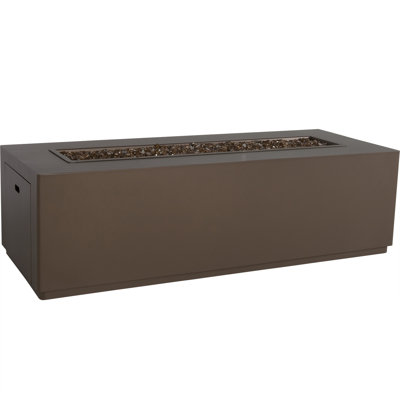 Forma 18" H x 65" W Aluminum Outdoor Fireplace