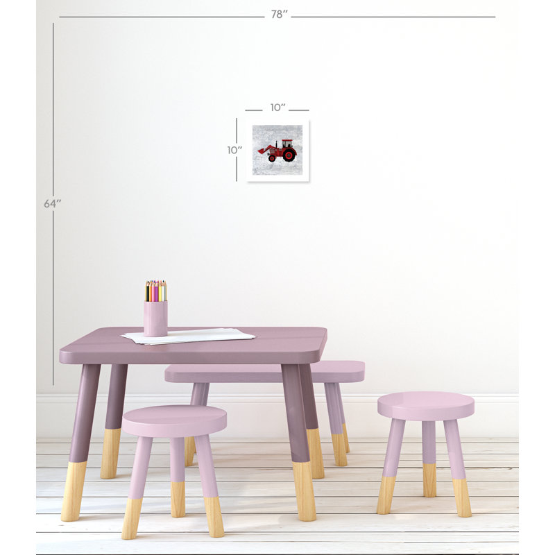 In Red 'Red 3' Wall Decal, 10" H x 10" W x 1" D, Paper