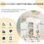Meuble-lavabo de salle de bain avec lavabo en céramique, porte et tablette ouverte, 24vb06-21whr d'aspect moderne, lavabo blanc 21,6 po, surface droite