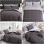Soft Touch Reversible Duvet Cover Set with Secure Zipper & Corner Ties-121934368