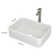 Mocoloo 19" L x 15''W Ceramic Bathroom Sink Rectangular Vessel Sink with Faucet