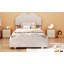 Lit plateforme tapissier avec planche de lit en forme de nuage-952950890
