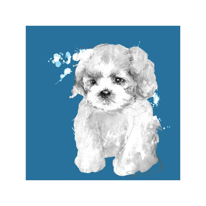 Vivid Puppies VI Painting by Elle Youngstrom, Plexi